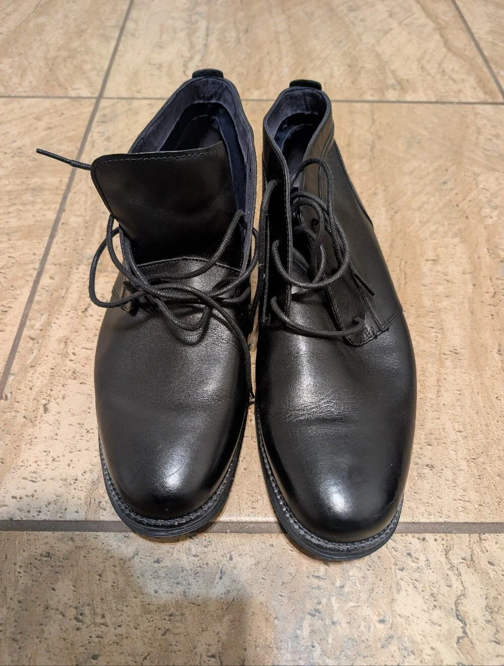 Cole Haan OriginalGrand Chukka Boots Mens Size 13W Black Leather Casual